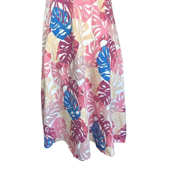 Patagonia Size Medium Dress Amber Dawn Tropical Fit Flare Floral Racer Back - Picture 3 of 10